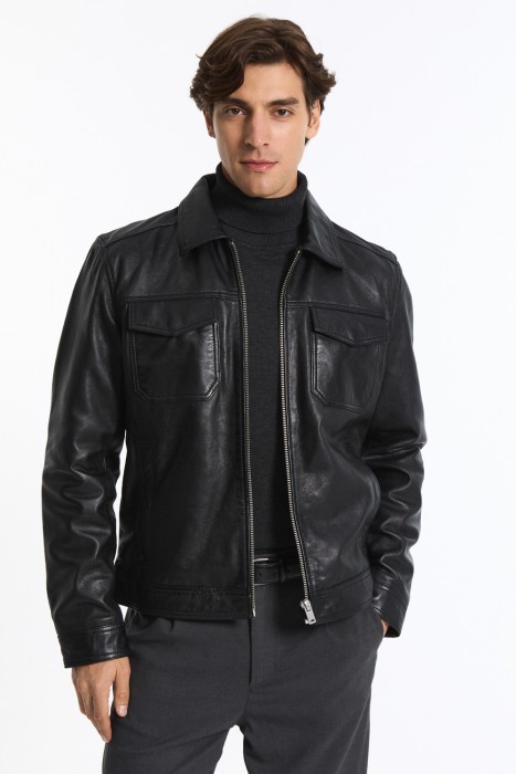 куртка из натуральной кожи 776550003 фотография