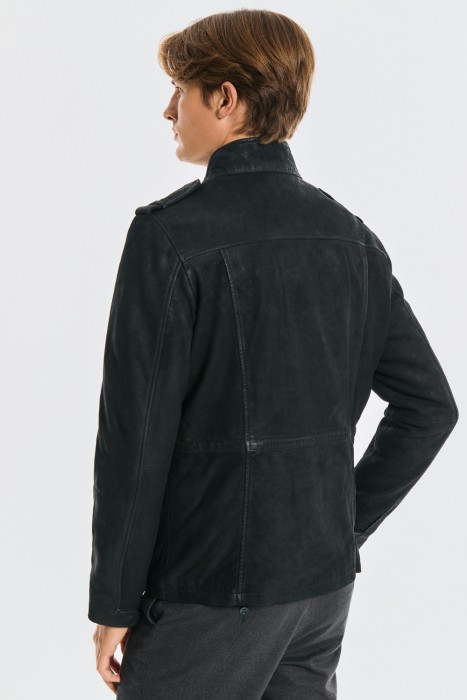 куртка из натуральной кожи по цене 11750 руб вид справа