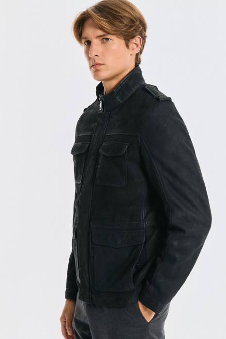 куртка из натуральной кожи из россии вид сбоку