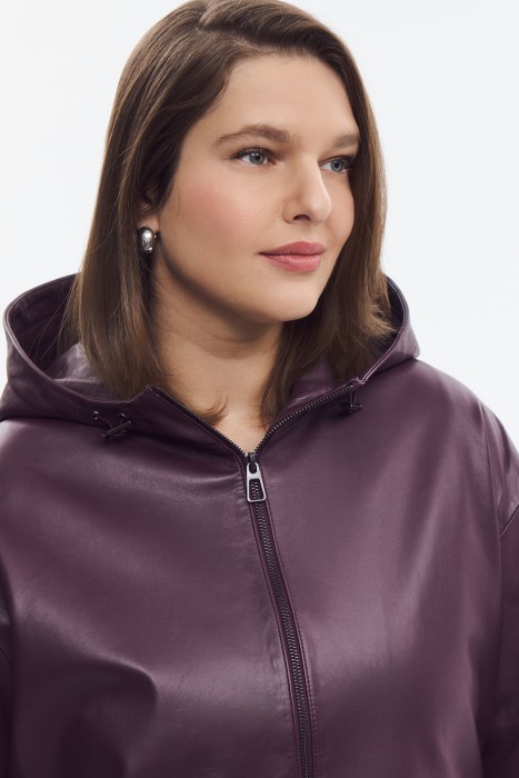 куртка из натуральной кожи из россии вид сбоку