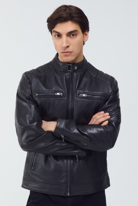 куртка из натуральной кожи 801858003 фотография