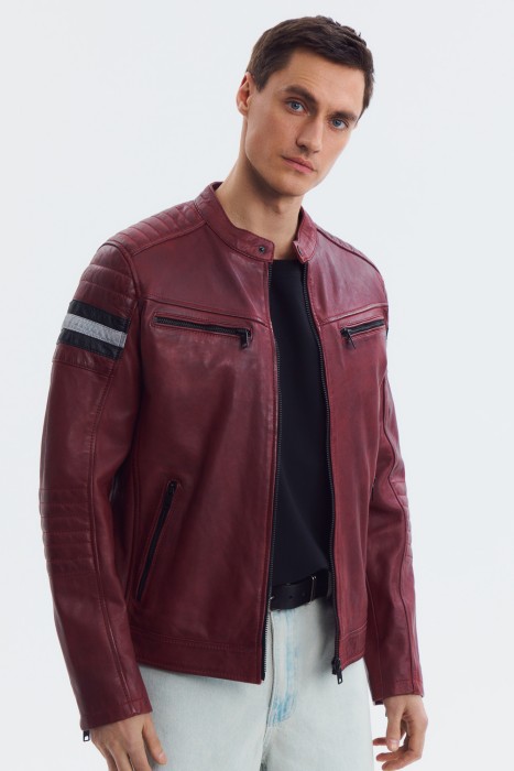 куртка из натуральной кожи 801846003 фотография