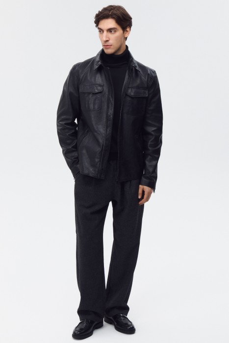куртка из натуральной кожи 801848003 фотография