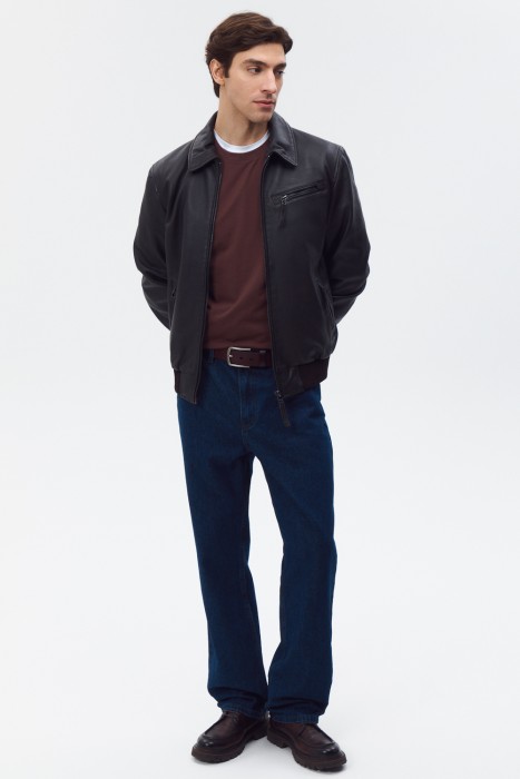 куртка из натуральной кожи 801857003 фотография