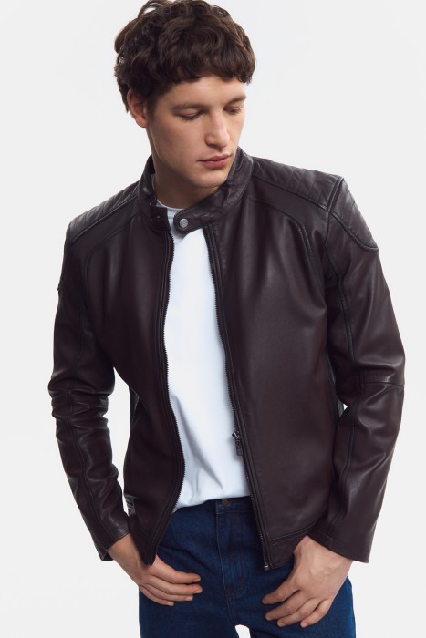 куртка из натуральной кожи 801755003 фотография