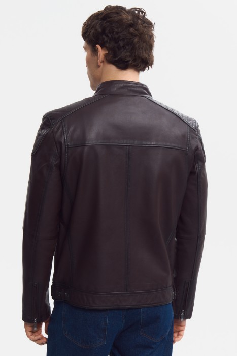 куртка из натуральной кожи по цене 14770 руб вид справа