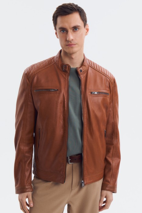 куртка из натуральной кожи 801847003 фотография