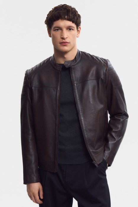 куртка из натуральной кожи 803210003 фотография