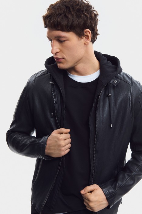 куртка из натуральной кожи 801469003 фотография