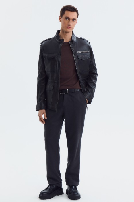 куртка из натуральной кожи 801475003 фотография