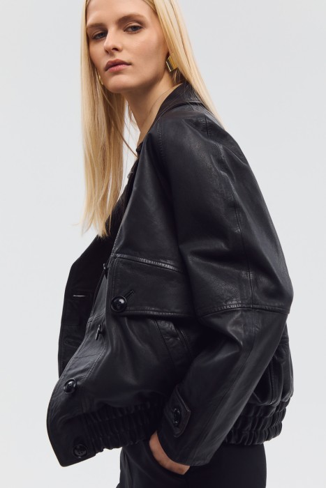 куртка из натуральной кожи 818384003 фотография