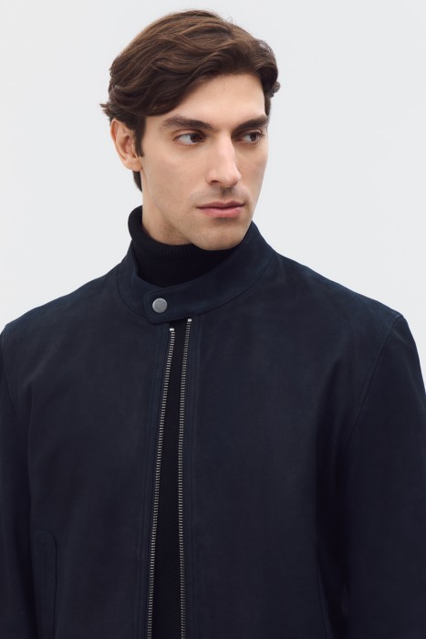 куртка из натуральной кожи из россии вид сбоку