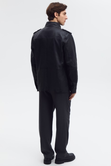 куртка из натуральной кожи по цене 14770 руб вид справа