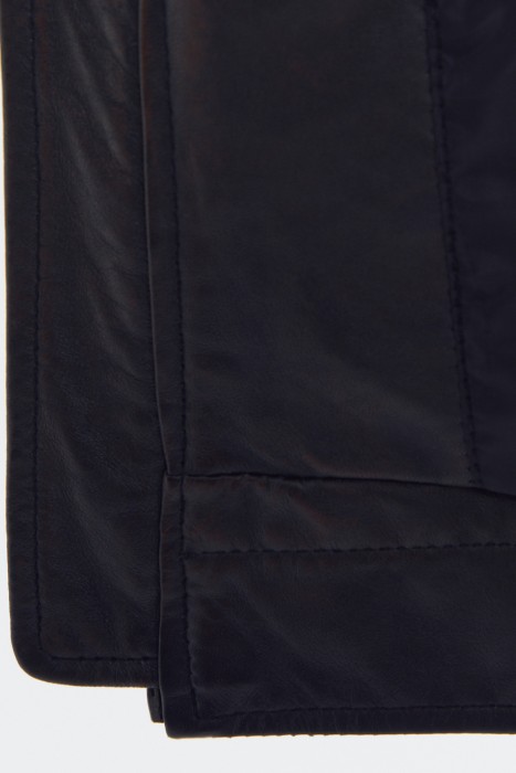 куртка из натуральной кожи из россии вид сбоку