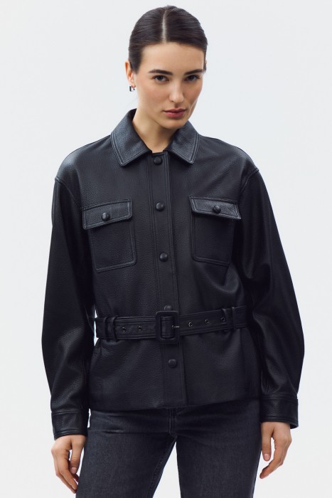 куртка из натуральной кожи 807160003 фотография