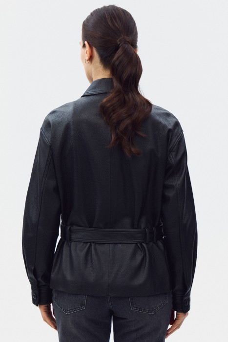 куртка из натуральной кожи по цене 20150 руб вид справа