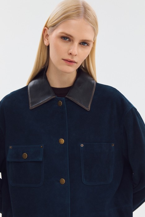 куртка из натуральной кожи из россии вид сбоку