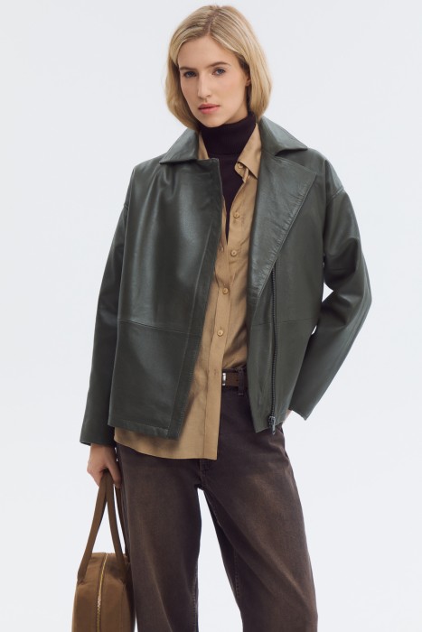 куртка из натуральной кожи 801223003 фотография