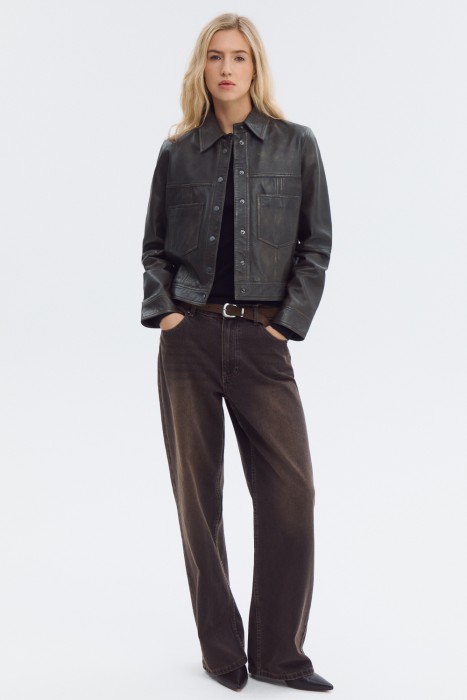 куртка из натуральной кожи 804067003 фотография