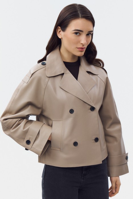 куртка из натуральной кожи 818322003 фотография