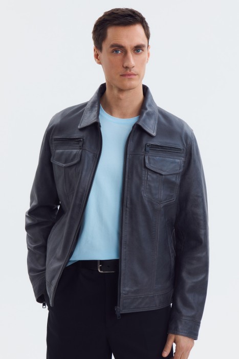 куртка из натуральной кожи 801849003 фотография