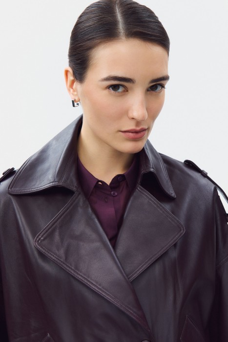 куртка из натуральной кожи из россии вид сбоку