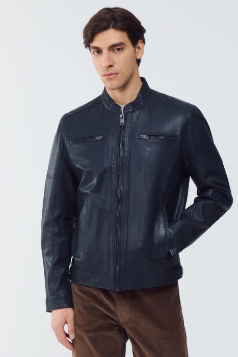 куртка из натуральной кожи 801756003 фотография