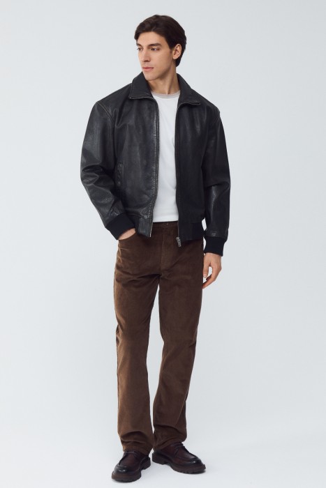 куртка из натуральной кожи 801380003 фотография