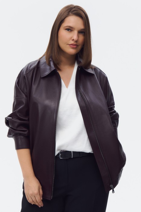 куртка из натуральной кожи 823720003 фотография