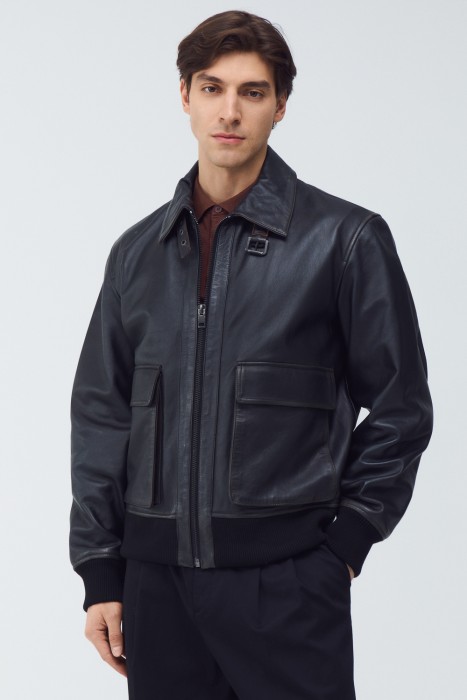 куртка из натуральной кожи 800676003 фотография