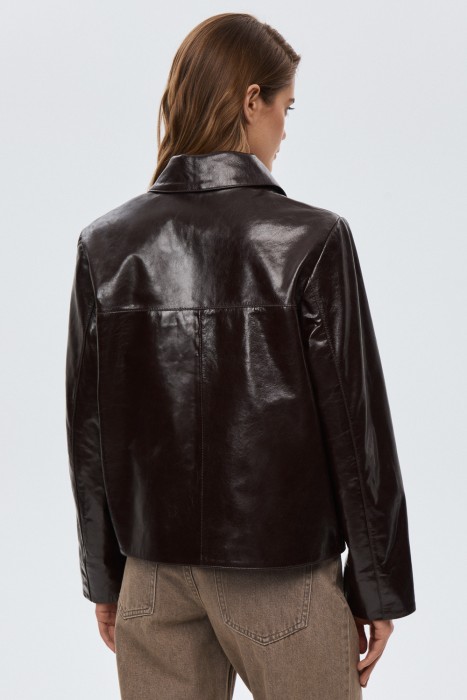 куртка из натуральной кожи по цене 23510 руб вид справа