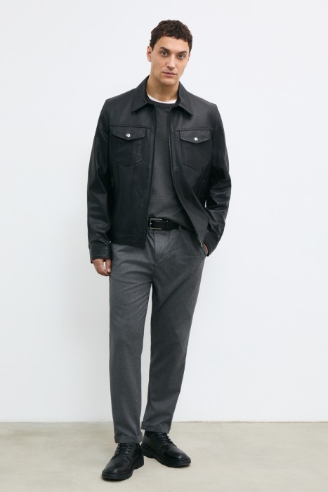 куртка из натуральной кожи 779633003 фотография