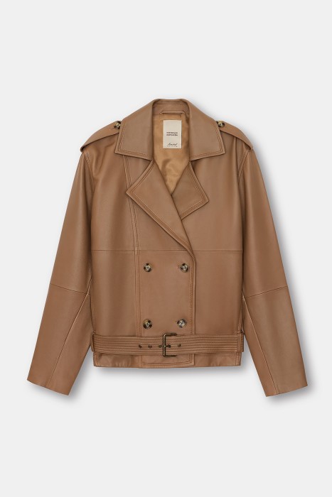 куртка из натуральной кожи по цене 37990 руб вид справа