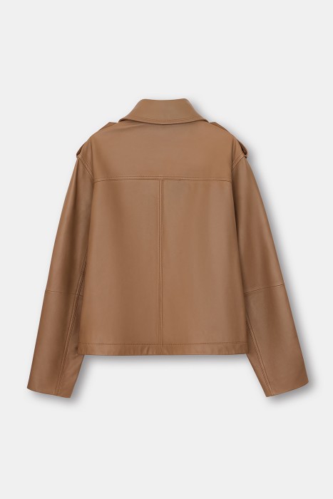 куртка из натуральной кожи из россии вид сбоку