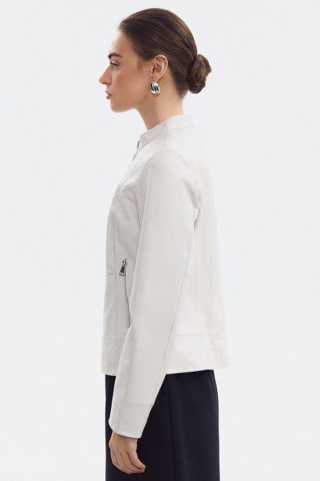 куртка из натуральной кожи из россии вид сбоку