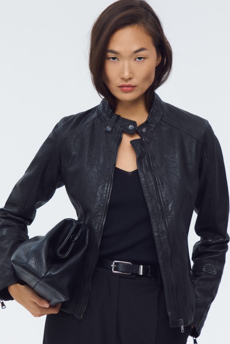 куртка из натуральной кожи 803078003 фотография