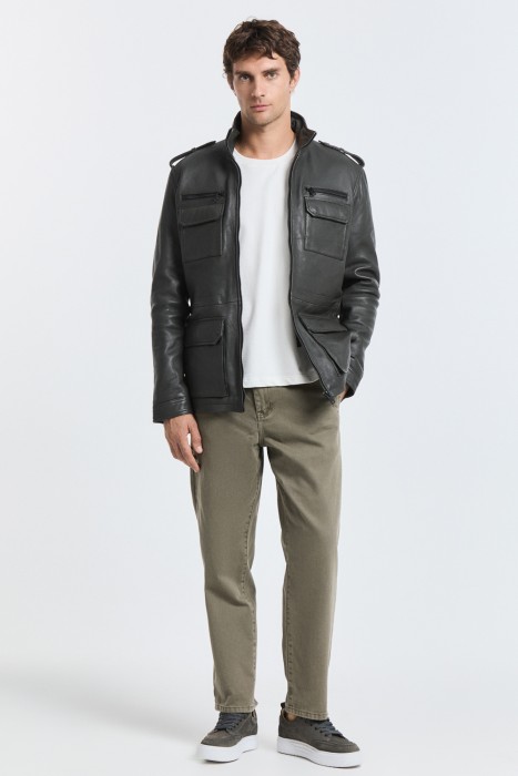 куртка из натуральной кожи 776602003 фотография