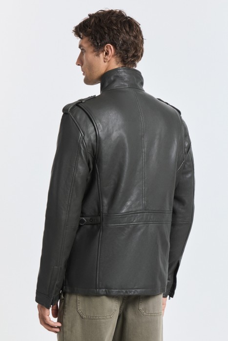 куртка из натуральной кожи по цене 11200 руб вид справа