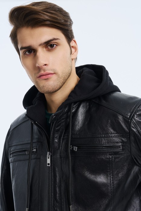 куртка из натуральной кожи из россии вид сбоку