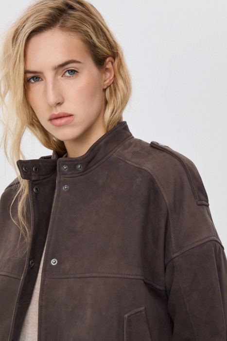 куртка из натуральной кожи из россии вид сбоку