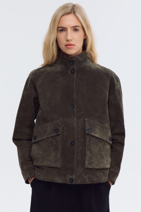 куртка из натуральной замши по цене 18800 руб вид справа