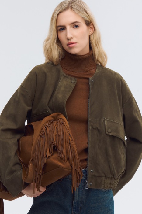 куртка из натуральной замши 802536003 фотография