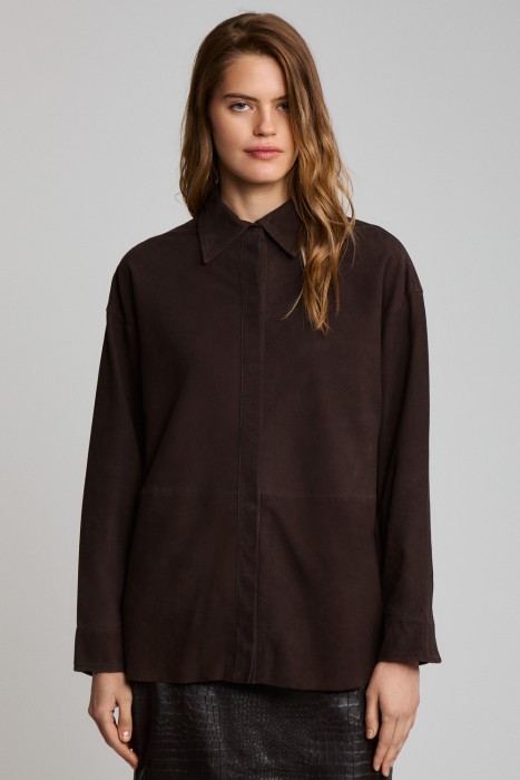 куртка из натуральной замши по цене 17320 руб вид справа