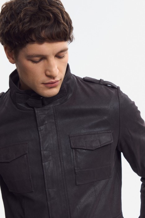 куртка из натуральной замши из россии вид сбоку