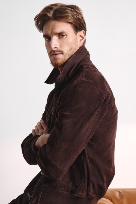 куртка из натуральной замши 801984003 фотография