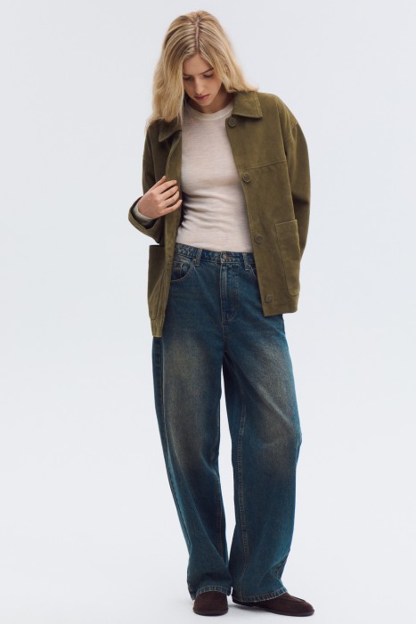 куртка из натуральной замши из россии вид сбоку