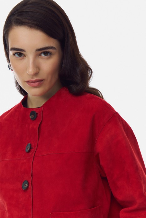 куртка из натуральной замши по цене 16120 руб вид справа