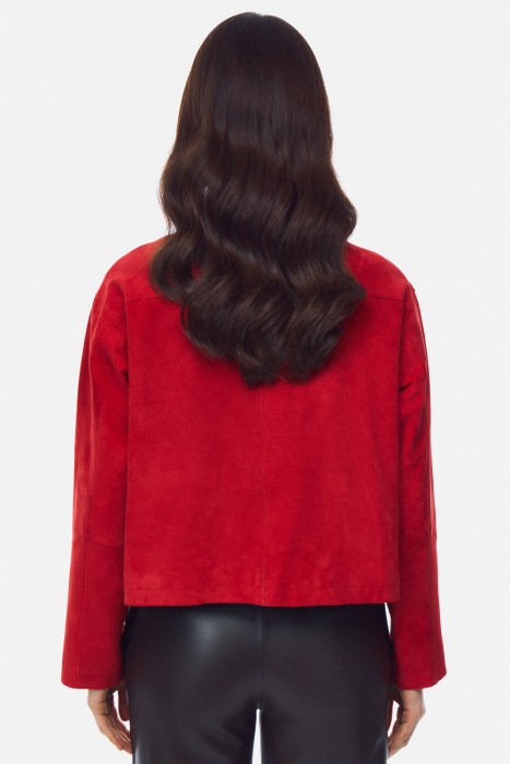 куртка из натуральной замши из россии вид сбоку