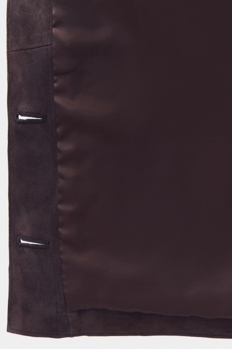 куртка из натуральной замши из россии вид сбоку