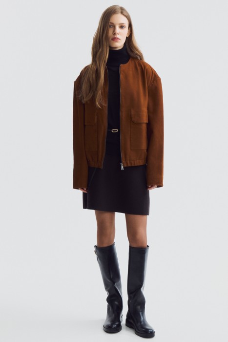 куртка из натуральной замши 818430003 фотография